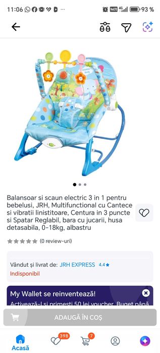 Balansoar bebe 3in1