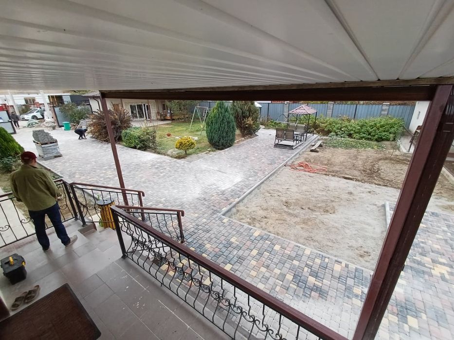 Укладка брусчатки