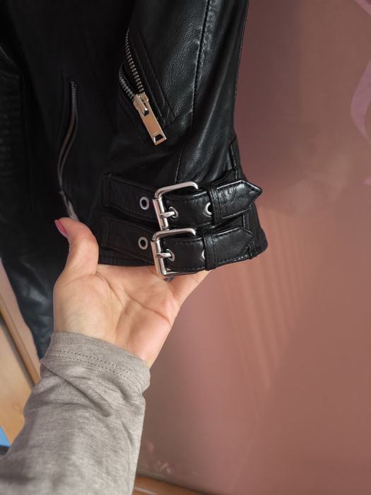 Jacheta piele Reiss Tallis Leather Biker
