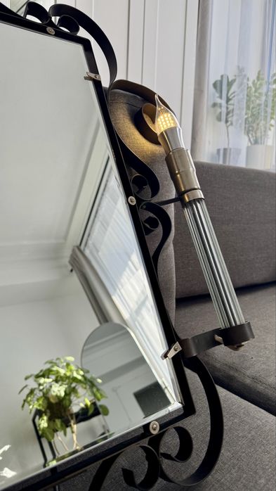 Зеркало винтажное СССР в металлической раме