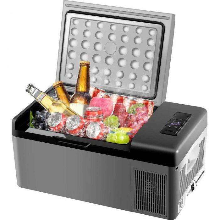 Frigider Auto cu Compresor VEVOR 15L 12V 24V 230V Portabil -20°C +10°C