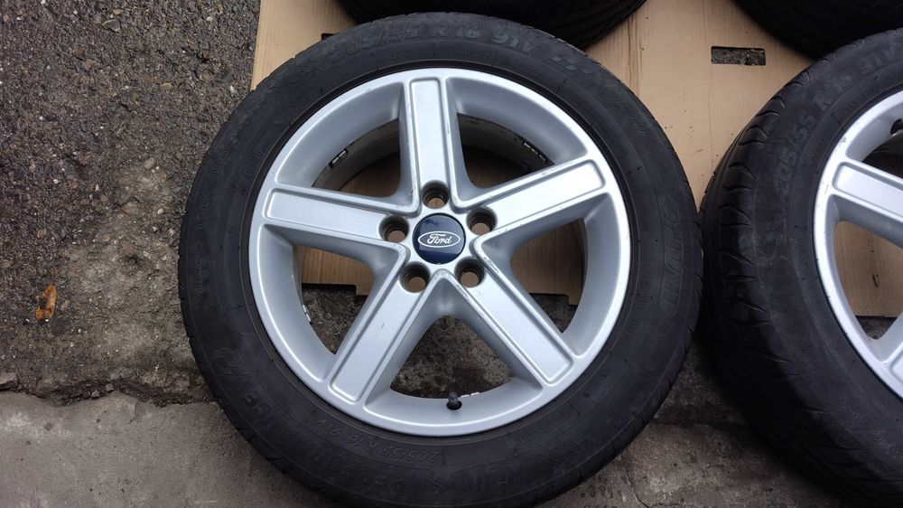 Jante aliaj+anvelope VARA 2023, roti 5x108; 205 55 16 FORD FOCUS ,C MAX,MONDEO , S MAX, CONECT ETC