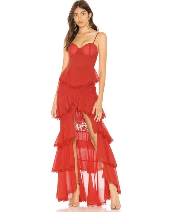 Rochie Majorelle rosie dantela