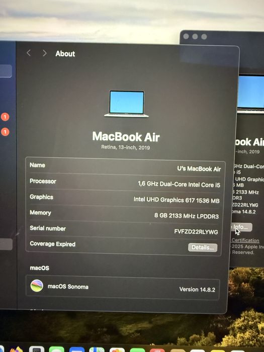 Macbook Air Retina 13 2019