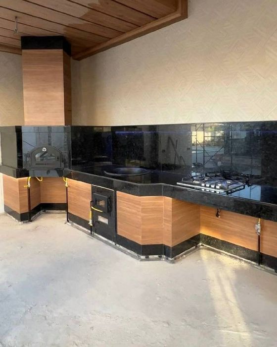 ОБЛИЦОВКА . Строим Летняя кухня. Камин. Очаги.