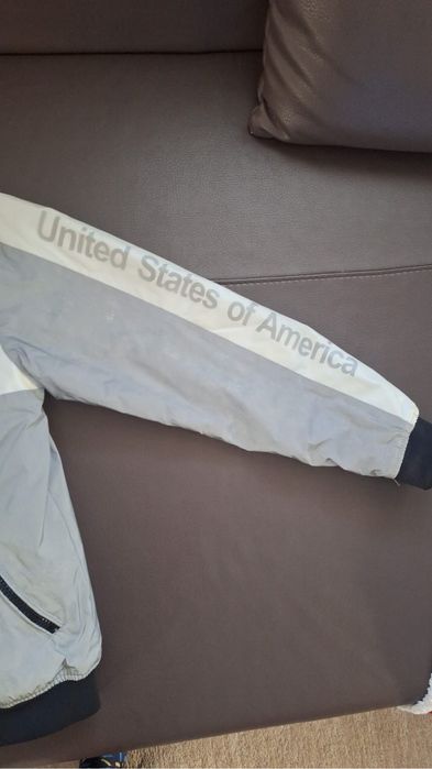 Geaca Nasa  USA culoare gri-alb-negru