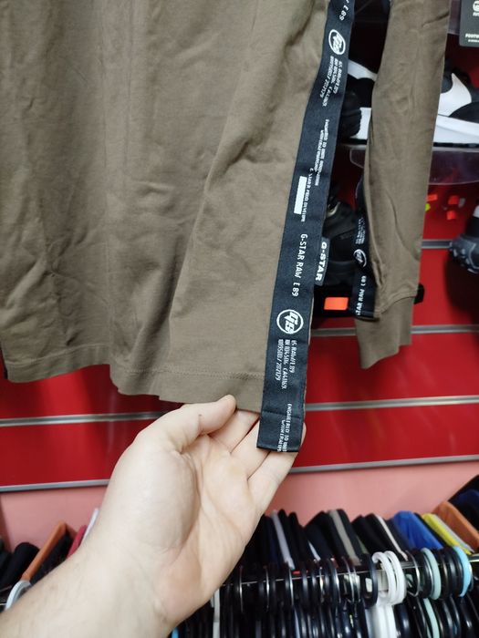 Оригинална блуза G-Star Raw Logo Tape S нова мъжка фланела