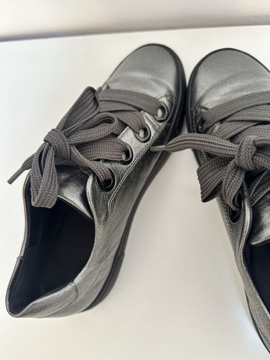 Pantofi sneakers Ara argintii piele