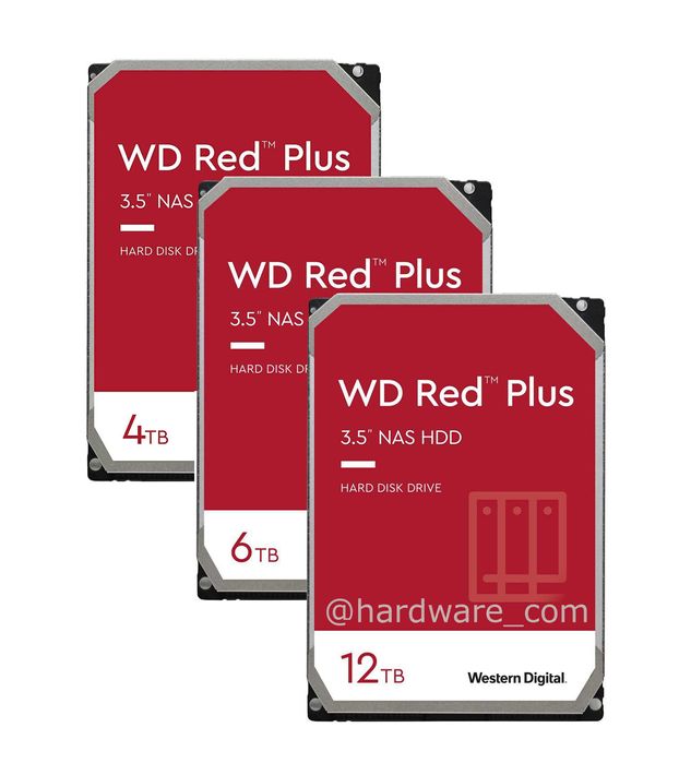 WD Red Plus 10Tb NAS 7200 RPM CMR Количество! Новые + Перечисление