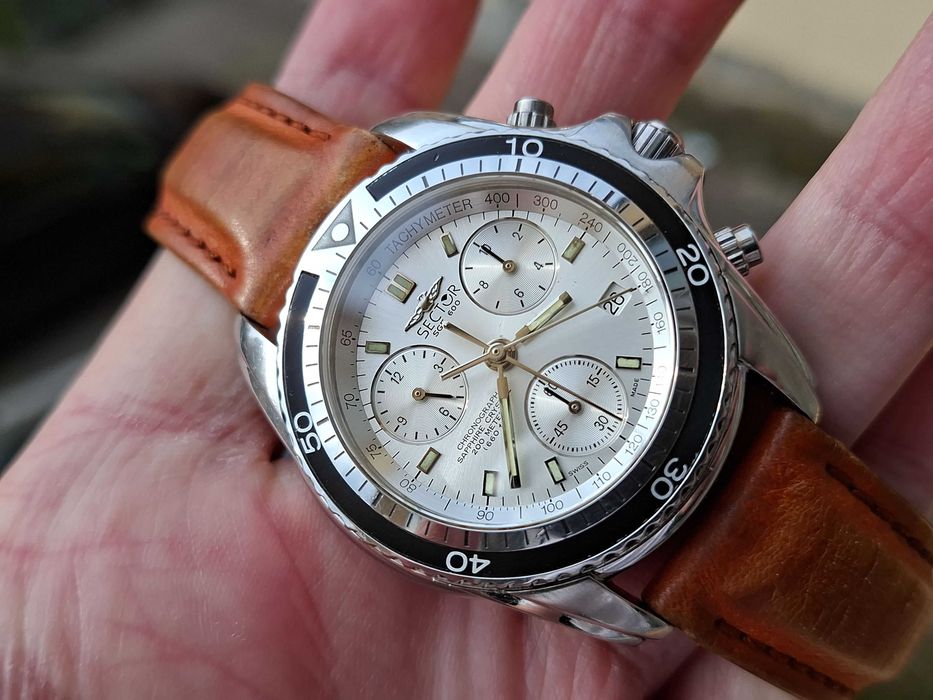 Ceas Sector No Limits SGE600 Cronograf Safir Swiss 27 Jewels