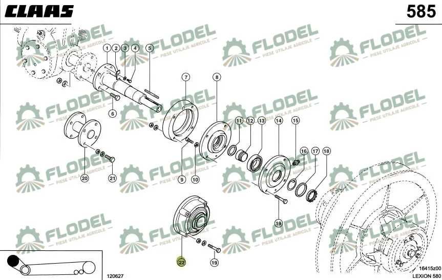 Lagar cu rulment rotor combina CLAAS 355710