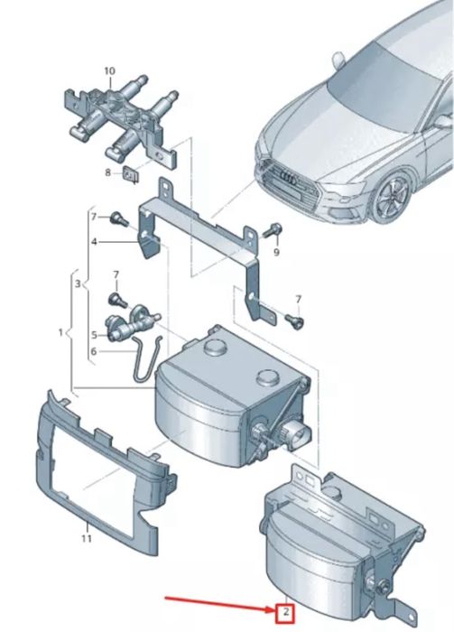 AUDI A6 A7 A8 Q7 Q8 Laser Distance Control 4K0907636