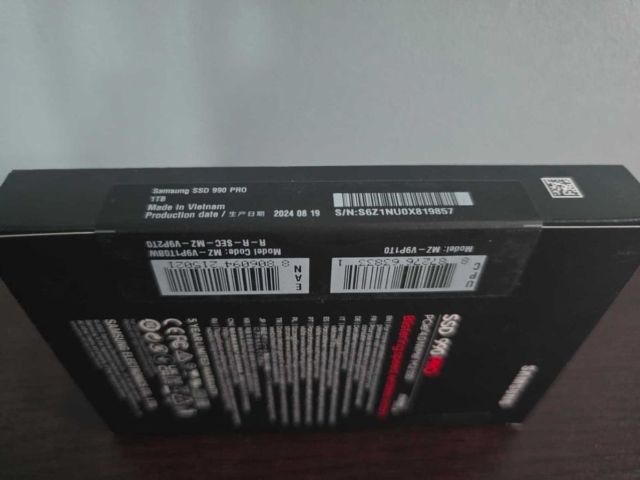 Solid State Drive (SSD) Samsung 990 PRO 1TB, PCIe Gen 4.0 x4,