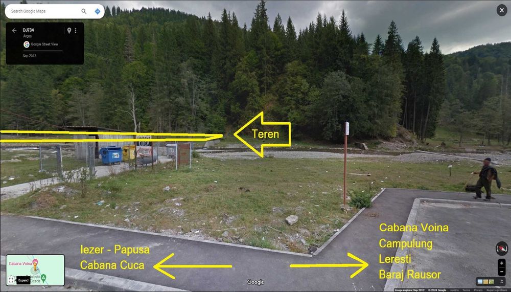 Teren 3.015 mp vis-a-vis Cabana Voina - Leresti - Campulung - Arges