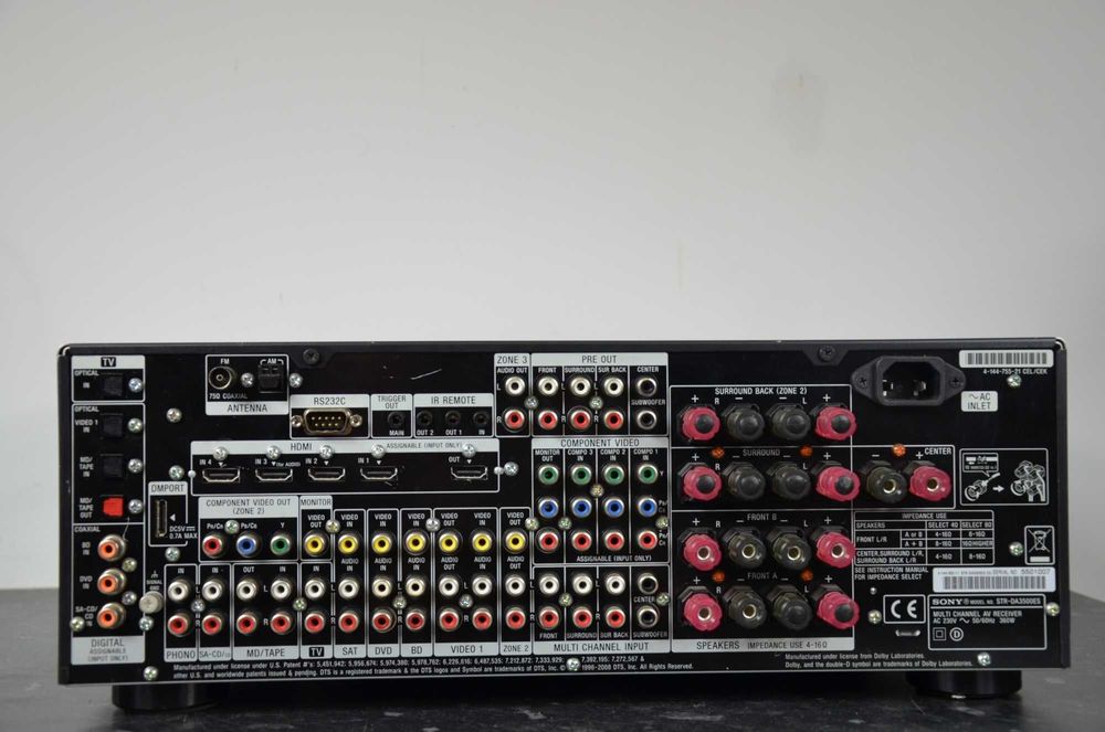 Sony STR-DA3500ES ES Series AV Ресивър с дистанционно и микрофон