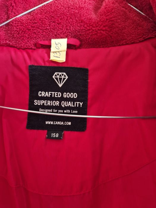 Детско зимно яке C&A, пух и пера, р-р 158