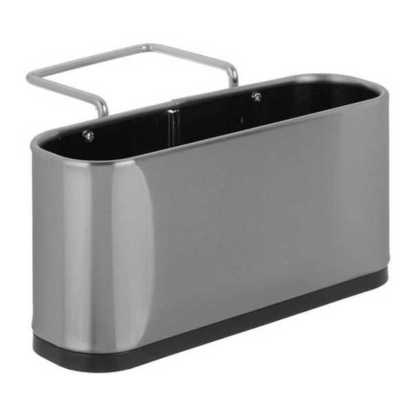 Органайзер за мивка от неръждаема стомана с вендуза Mercado Trade, Сив