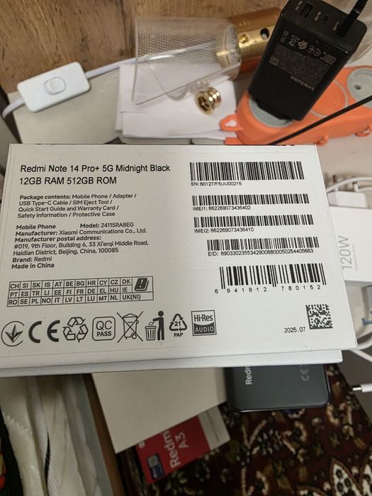 Redmi not 14 pro + 12 512: Ful