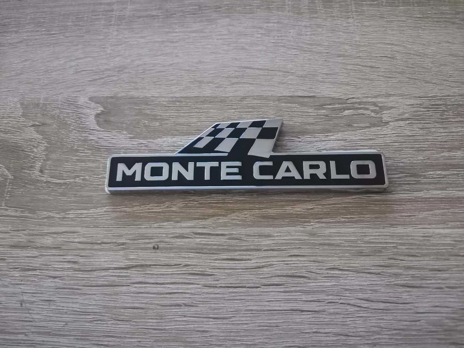 емблема Skoda Monte Carlo черно със сребристо