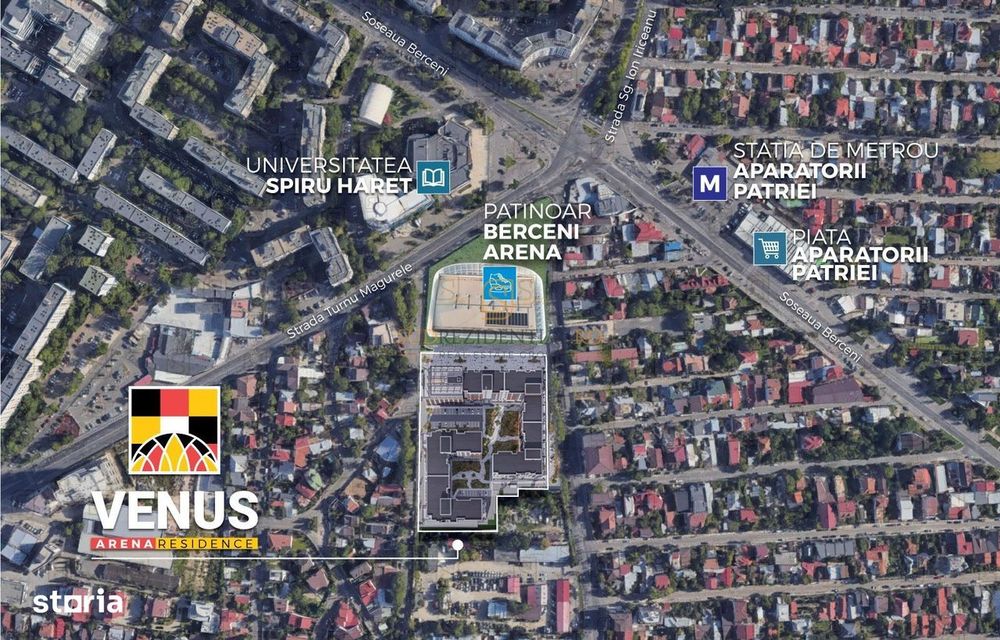 Spații comerciale de închiriat | Venus Arena Residence, Sector 4