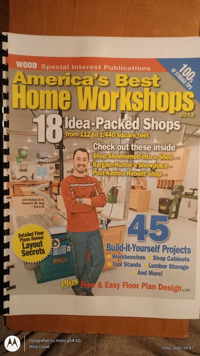 Reviste despre organizarea unui atelier pentru prelucrarea lemnului