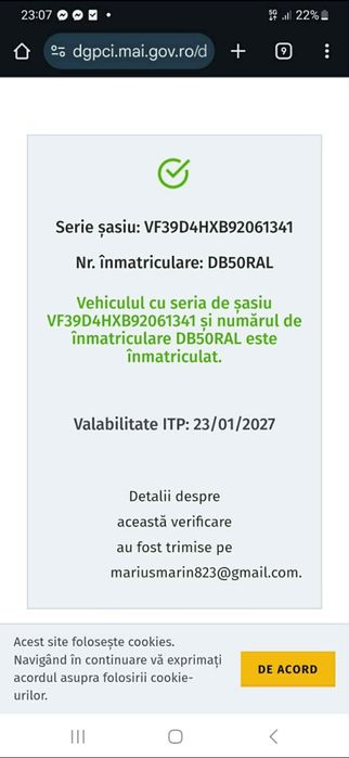 Vând Peugeot  607 2005 20 diesel stare fb