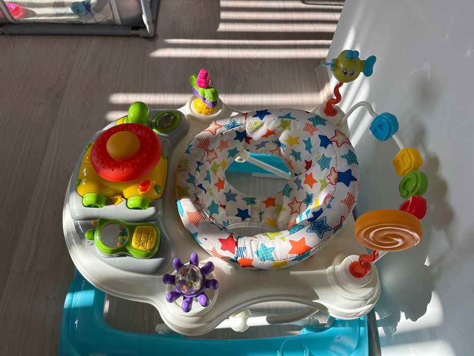 Бебешка проходилка Caretero Toyz - Stepp, Light Blue