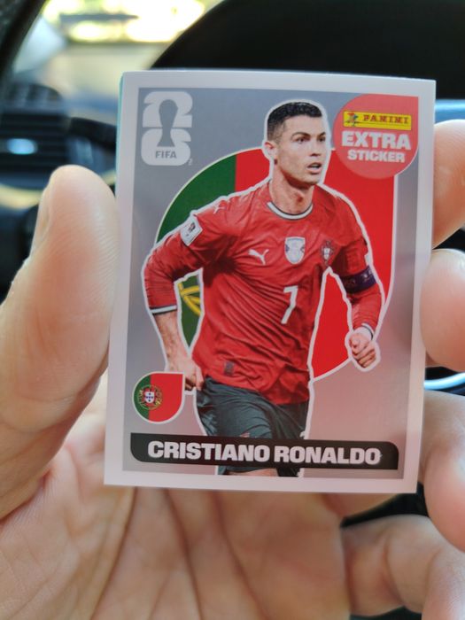 Silver Cristiano Ronaldo Extra sticker