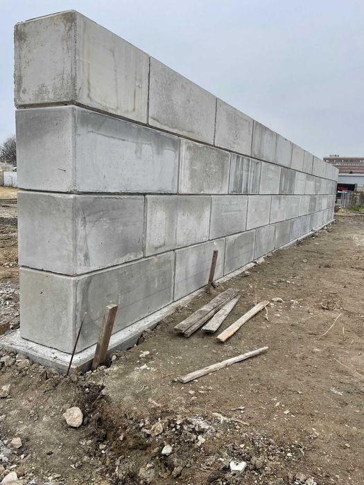 Бетонови блокове с ширина 40 см и 60 см