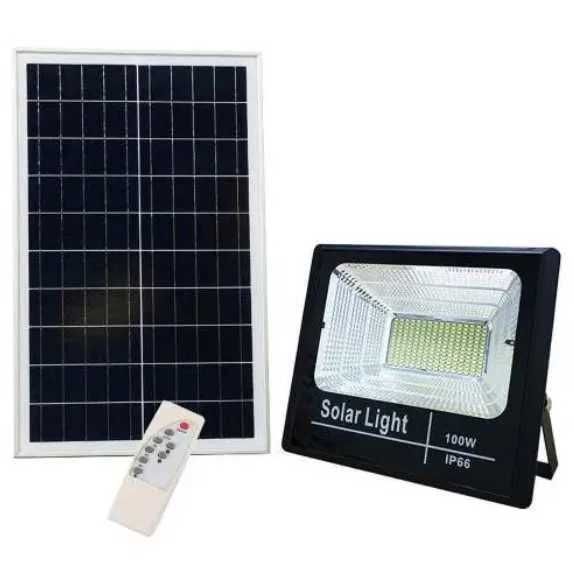 Proiector Led Panou Solar, Telecomanda 25, 40, 60, 100W, 200W, 300W