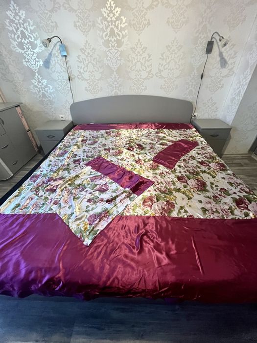 Лукс спален комплект от сатен + подарък