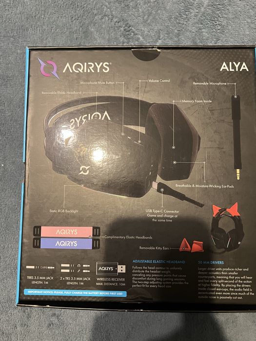 Casti audio AQIRYS ALYA Wireless si bluetooth