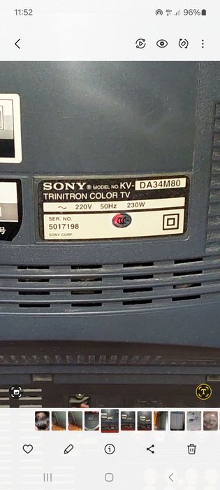 Телевизор SONY KV-DA34M80