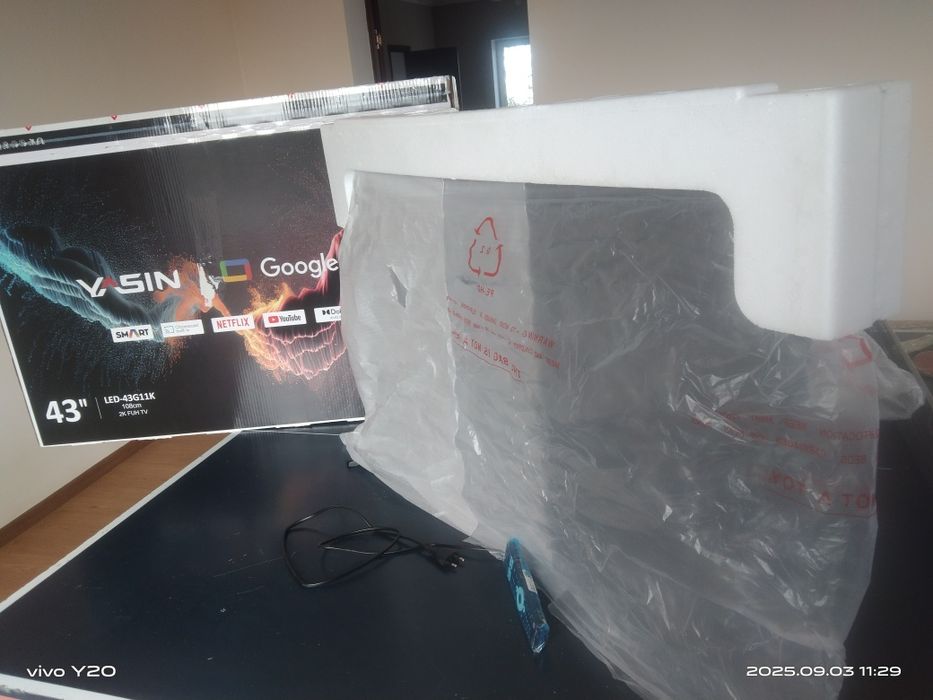 Телевизор Yasin LED-43G11K Новый