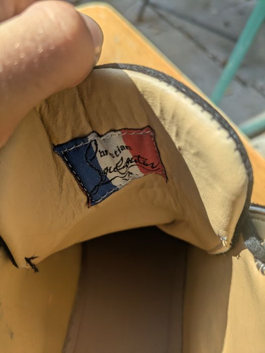 Louboutin High Top Black Suede (mărimi: 44)