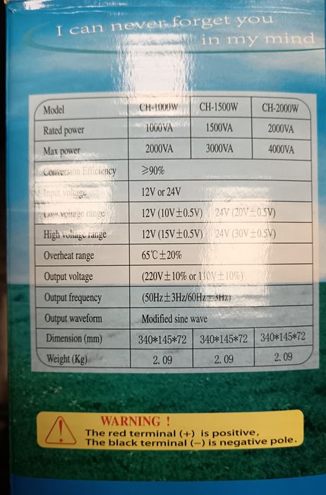 Ново Power Inverter (инвертор на напрежение) с мощност 1500W.