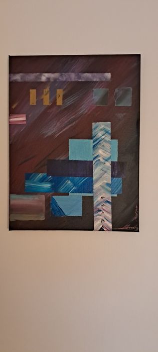 Tablouri abstracte pictate manual