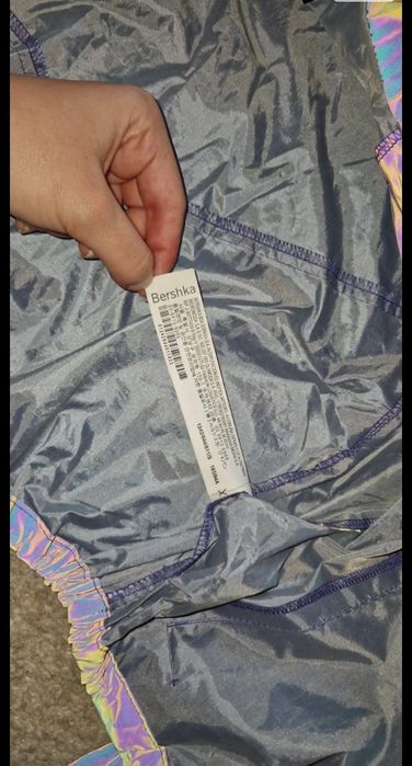 Geaca reflectiv, windbreaker crop