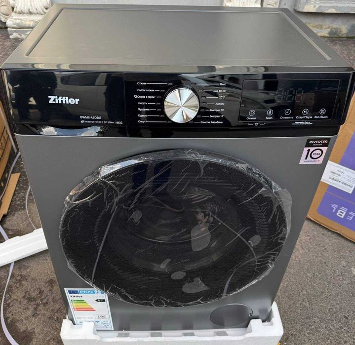 Стиральная машина Ziffler 8 кг BWM8-A5DBG  Inverter Steam