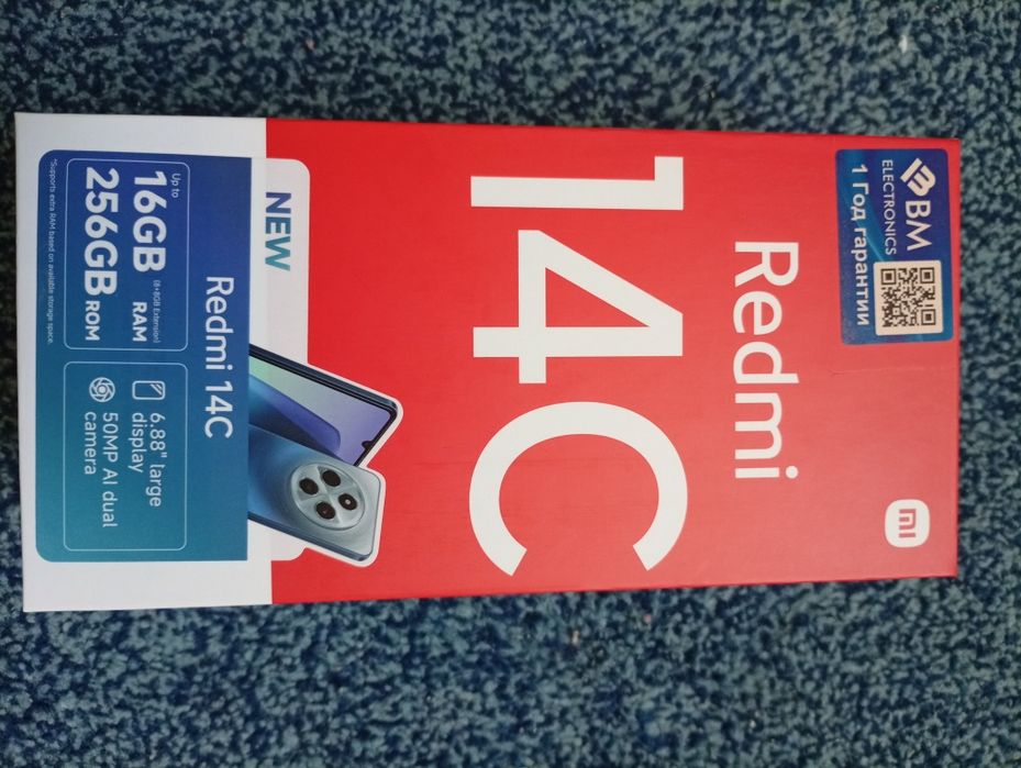 Redmi 14C karobka dokument bor.