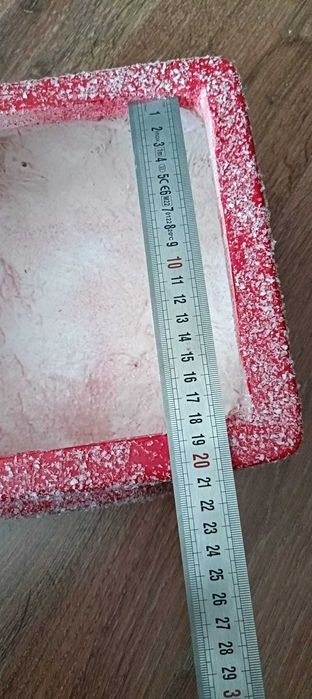 Mașină decorativă de Crăciun din fibră de sticlă – 56×26×26 cm