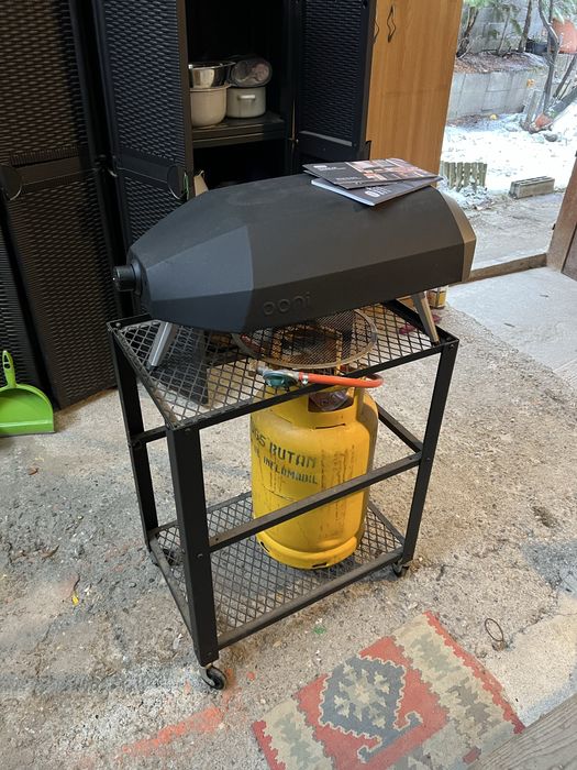 Ooni koda 12 cuptor pizza cu butelie si masa cu roti