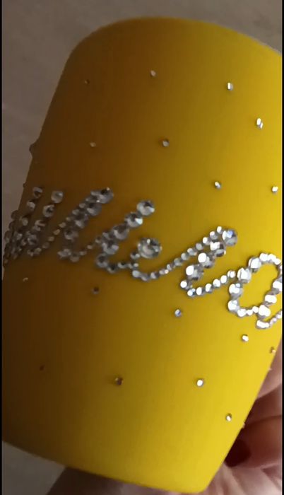 Кружки со стразами. Ручная работа