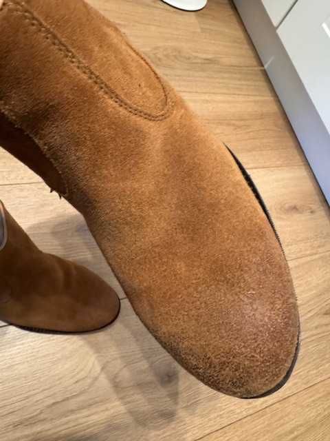 Ghete dama IL PASSO - piele naturala intoarsa - marime 38