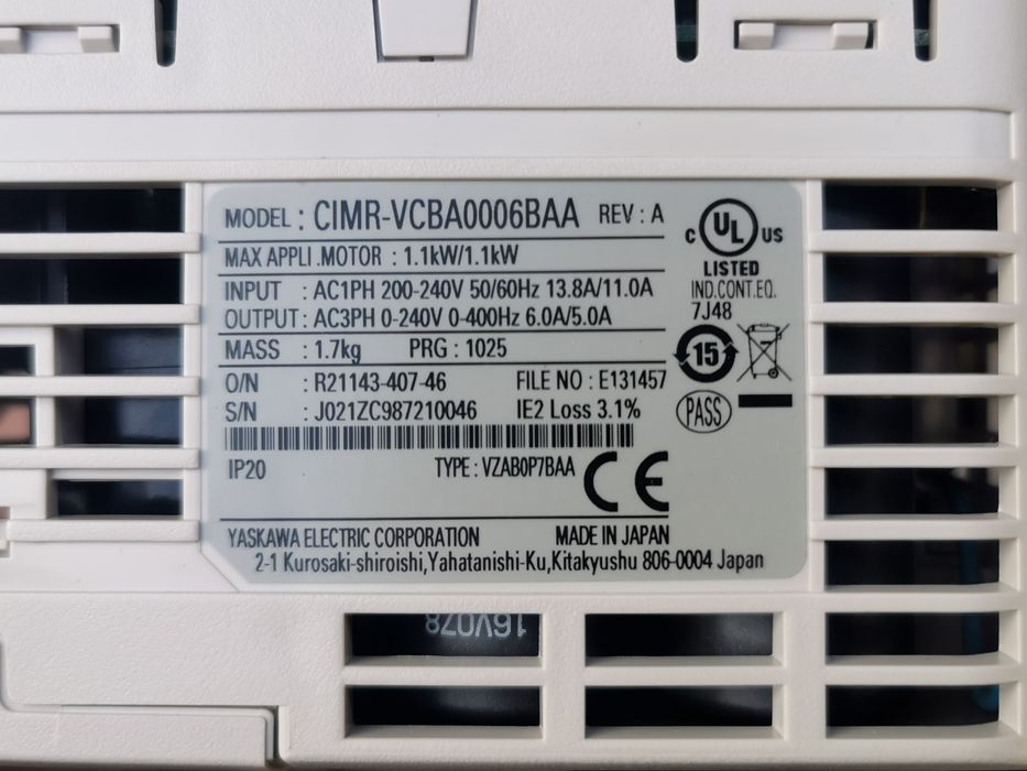 Частотный преобразователь Yaskawa