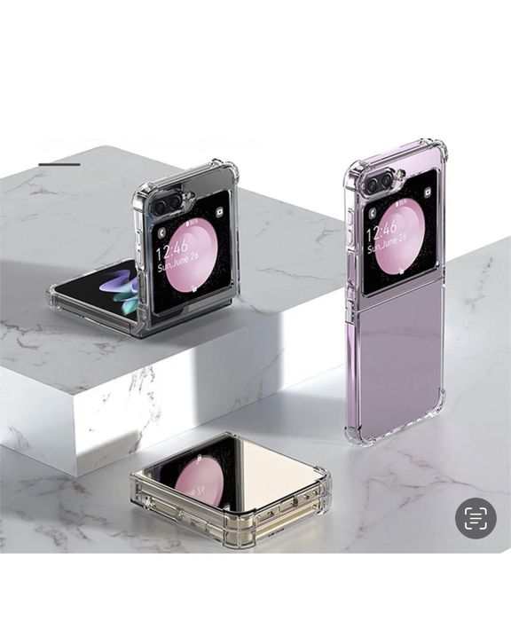 Samsung Z FLIP 3 4 5 6 7 Husa Safe Case Rezistenta Impact Transparenta