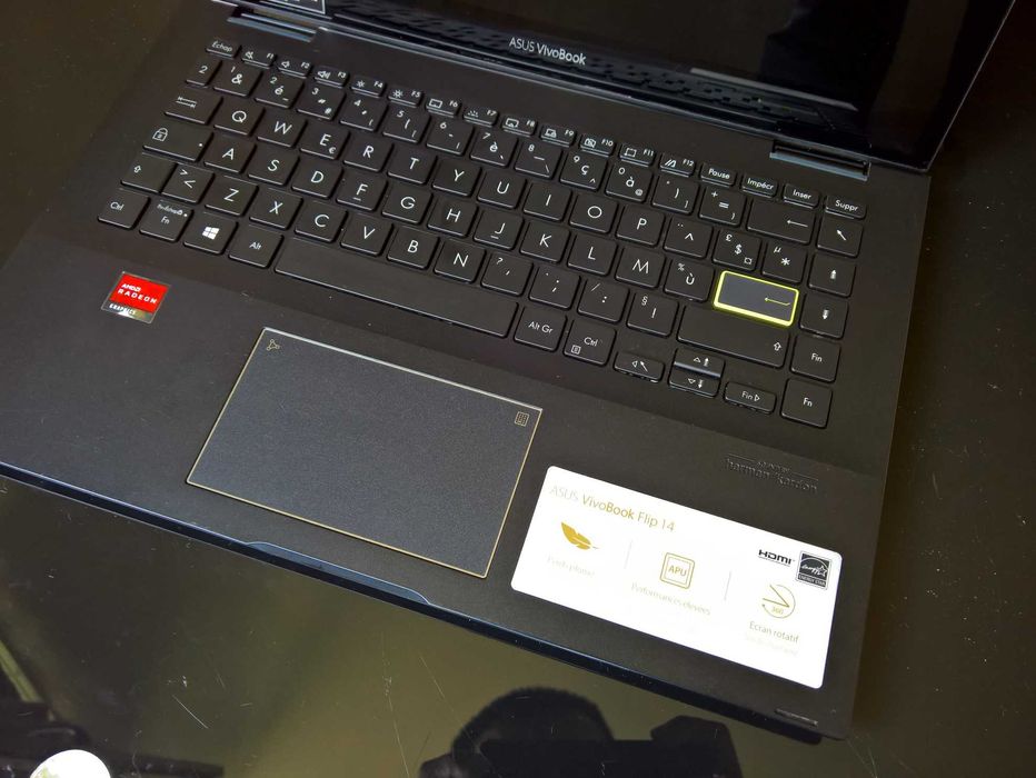 ASUS VivoBook Flip 14, тъчскрийн, Ryzen 5 4500U, 12GB DDR4, 256GB NVMe
