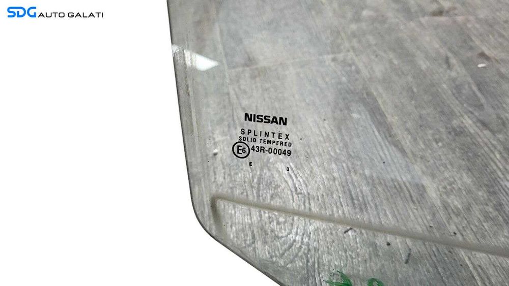 Geam Sticla de pe Usa Portiera Dreapta Spate Nissan Primera 2002 - 2007 Cod 43R-00049 [LR2164]