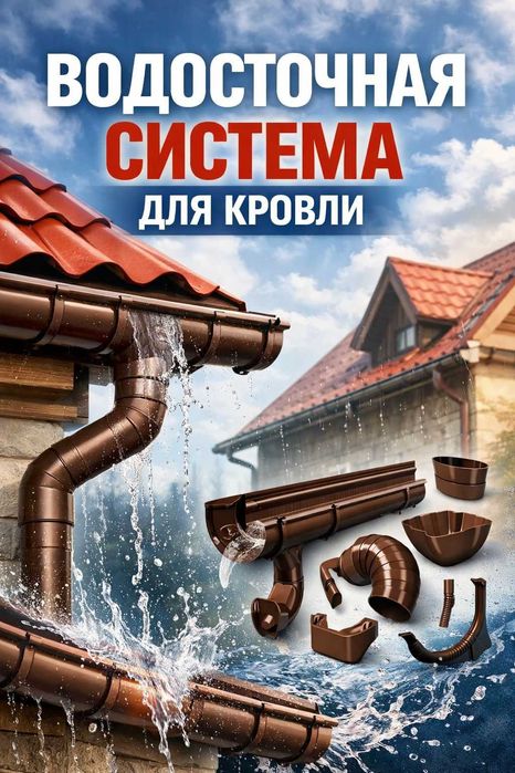 Водосток, водоотвод,водосток пластик,водосток металл, обогрев водосток