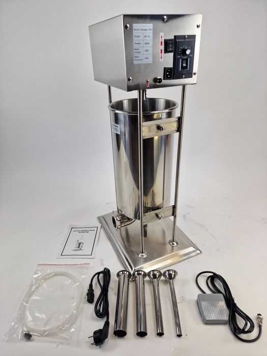 Aparat umplut carnati electric 15L, carnatar nou 4 Palnii